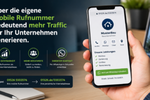 Von Mobilnummer zur Internetadresse